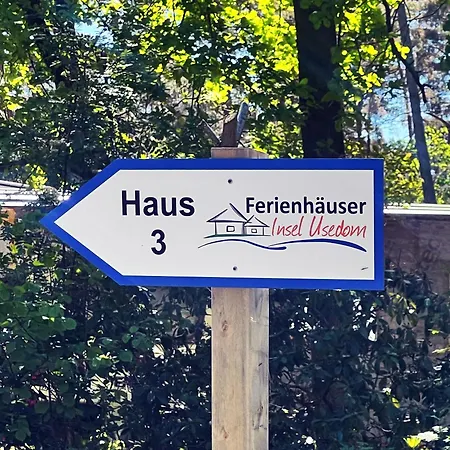 度假居 Ferienhaeuser Insel Usedom Waldhaus 3 Mit Whirlpool - Direkt Am Achterwasser *